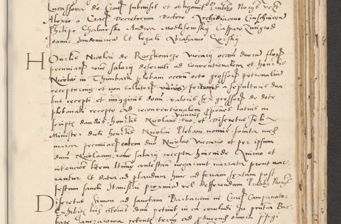 Zdjęcie nr 431 dla obiektu archiwalnego: Acta actorum causarum, sentenciarum et obligacionum coram reverendo patre domino Paulo Crassowsky Warssoviensi et Omnium Sanctorum preposito, canonico et officiali generali Cracoviensi ad annum Domini millesimum quingentesimum quadraresimum quatrum, cuius indicio est secunda pontificatus sanctissimi in Christo patris et domini nostri domini Pauli divina providencia pape tercii anno ipsius decimo, a die ac mense infrascriptis feliciter continuantur