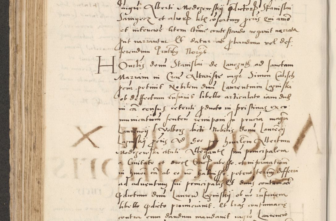 Zdjęcie nr 424 dla obiektu archiwalnego: Acta actorum causarum, sentenciarum et obligacionum coram reverendo patre domino Paulo Crassowsky Warssoviensi et Omnium Sanctorum preposito, canonico et officiali generali Cracoviensi ad annum Domini millesimum quingentesimum quadraresimum quatrum, cuius indicio est secunda pontificatus sanctissimi in Christo patris et domini nostri domini Pauli divina providencia pape tercii anno ipsius decimo, a die ac mense infrascriptis feliciter continuantur