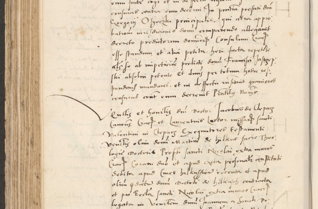 Zdjęcie nr 418 dla obiektu archiwalnego: Acta actorum causarum, sentenciarum et obligacionum coram reverendo patre domino Paulo Crassowsky Warssoviensi et Omnium Sanctorum preposito, canonico et officiali generali Cracoviensi ad annum Domini millesimum quingentesimum quadraresimum quatrum, cuius indicio est secunda pontificatus sanctissimi in Christo patris et domini nostri domini Pauli divina providencia pape tercii anno ipsius decimo, a die ac mense infrascriptis feliciter continuantur