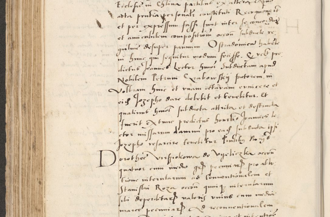 Zdjęcie nr 414 dla obiektu archiwalnego: Acta actorum causarum, sentenciarum et obligacionum coram reverendo patre domino Paulo Crassowsky Warssoviensi et Omnium Sanctorum preposito, canonico et officiali generali Cracoviensi ad annum Domini millesimum quingentesimum quadraresimum quatrum, cuius indicio est secunda pontificatus sanctissimi in Christo patris et domini nostri domini Pauli divina providencia pape tercii anno ipsius decimo, a die ac mense infrascriptis feliciter continuantur