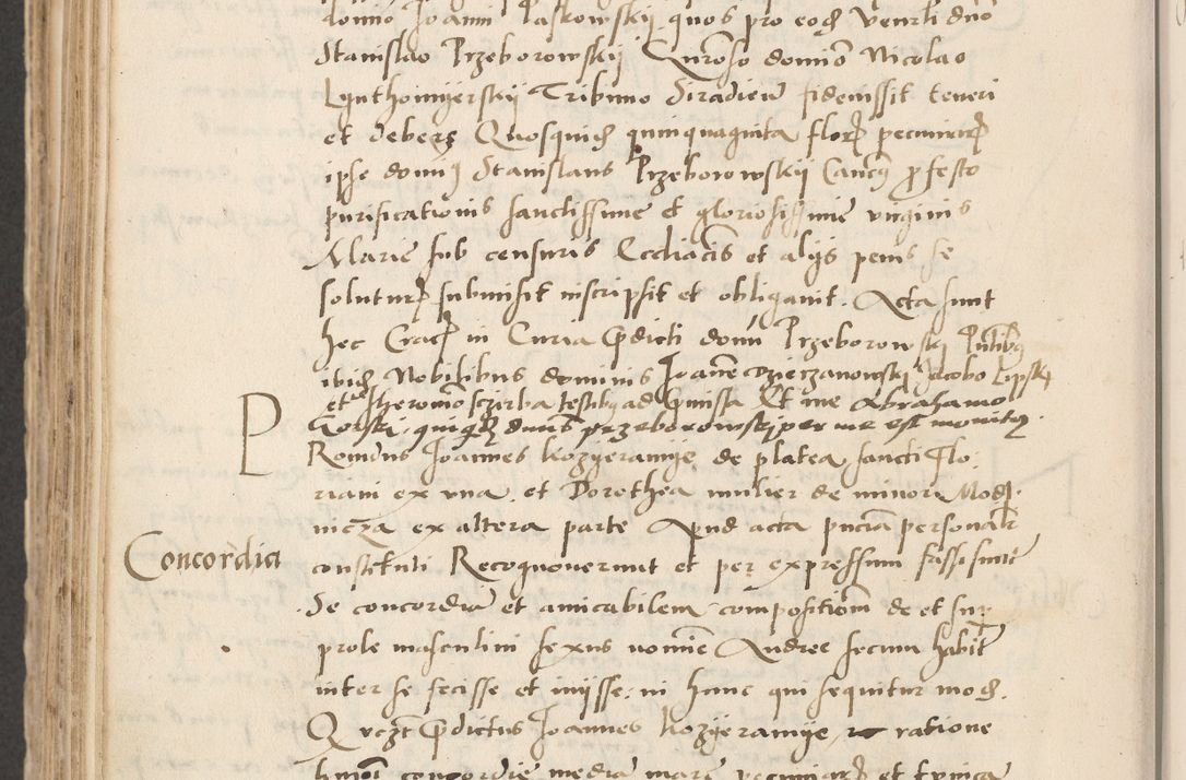 Zdjęcie nr 608 dla obiektu archiwalnego: Acta actorum causarum, sentenciarum et obligacionum coram reverendo patre domino Paulo Crassowsky Warssoviensi et Omnium Sanctorum preposito, canonico et officiali generali Cracoviensi ad annum Domini millesimum quingentesimum quadraresimum quatrum, cuius indicio est secunda pontificatus sanctissimi in Christo patris et domini nostri domini Pauli divina providencia pape tercii anno ipsius decimo, a die ac mense infrascriptis feliciter continuantur