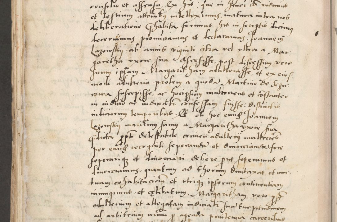Zdjęcie nr 768 dla obiektu archiwalnego: Acta actorum causarum, sentenciarum et obligacionum coram reverendo patre domino Paulo Crassowsky Warssoviensi et Omnium Sanctorum preposito, canonico et officiali generali Cracoviensi ad annum Domini millesimum quingentesimum quadraresimum quatrum, cuius indicio est secunda pontificatus sanctissimi in Christo patris et domini nostri domini Pauli divina providencia pape tercii anno ipsius decimo, a die ac mense infrascriptis feliciter continuantur