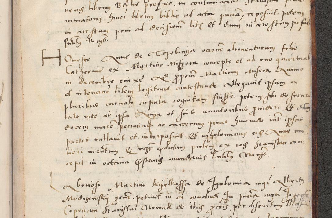 Zdjęcie nr 767 dla obiektu archiwalnego: Acta actorum causarum, sentenciarum et obligacionum coram reverendo patre domino Paulo Crassowsky Warssoviensi et Omnium Sanctorum preposito, canonico et officiali generali Cracoviensi ad annum Domini millesimum quingentesimum quadraresimum quatrum, cuius indicio est secunda pontificatus sanctissimi in Christo patris et domini nostri domini Pauli divina providencia pape tercii anno ipsius decimo, a die ac mense infrascriptis feliciter continuantur