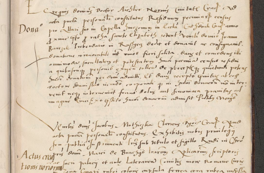 Zdjęcie nr 763 dla obiektu archiwalnego: Acta actorum causarum, sentenciarum et obligacionum coram reverendo patre domino Paulo Crassowsky Warssoviensi et Omnium Sanctorum preposito, canonico et officiali generali Cracoviensi ad annum Domini millesimum quingentesimum quadraresimum quatrum, cuius indicio est secunda pontificatus sanctissimi in Christo patris et domini nostri domini Pauli divina providencia pape tercii anno ipsius decimo, a die ac mense infrascriptis feliciter continuantur