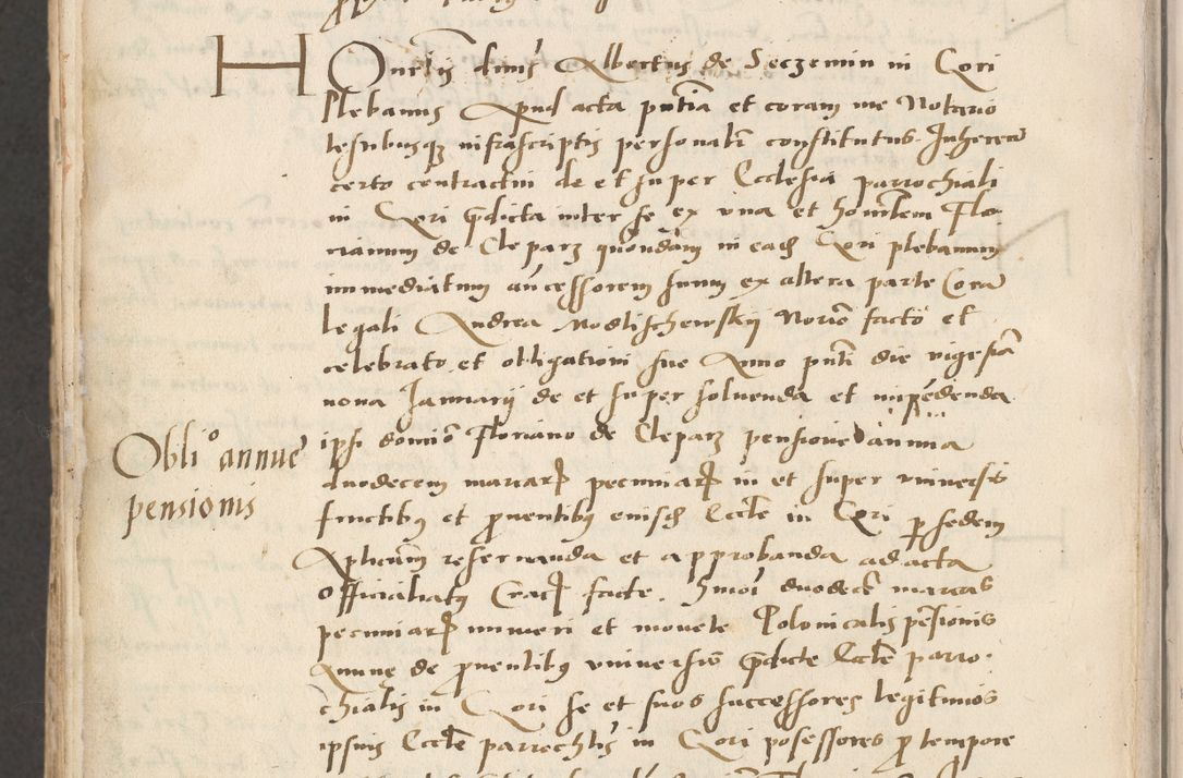 Zdjęcie nr 762 dla obiektu archiwalnego: Acta actorum causarum, sentenciarum et obligacionum coram reverendo patre domino Paulo Crassowsky Warssoviensi et Omnium Sanctorum preposito, canonico et officiali generali Cracoviensi ad annum Domini millesimum quingentesimum quadraresimum quatrum, cuius indicio est secunda pontificatus sanctissimi in Christo patris et domini nostri domini Pauli divina providencia pape tercii anno ipsius decimo, a die ac mense infrascriptis feliciter continuantur