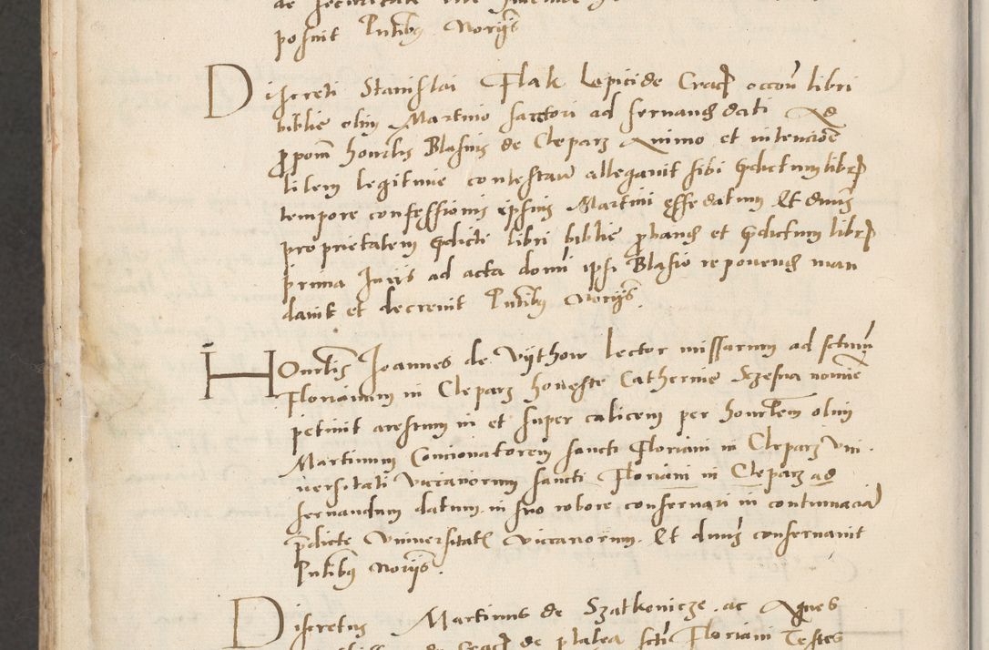 Zdjęcie nr 760 dla obiektu archiwalnego: Acta actorum causarum, sentenciarum et obligacionum coram reverendo patre domino Paulo Crassowsky Warssoviensi et Omnium Sanctorum preposito, canonico et officiali generali Cracoviensi ad annum Domini millesimum quingentesimum quadraresimum quatrum, cuius indicio est secunda pontificatus sanctissimi in Christo patris et domini nostri domini Pauli divina providencia pape tercii anno ipsius decimo, a die ac mense infrascriptis feliciter continuantur