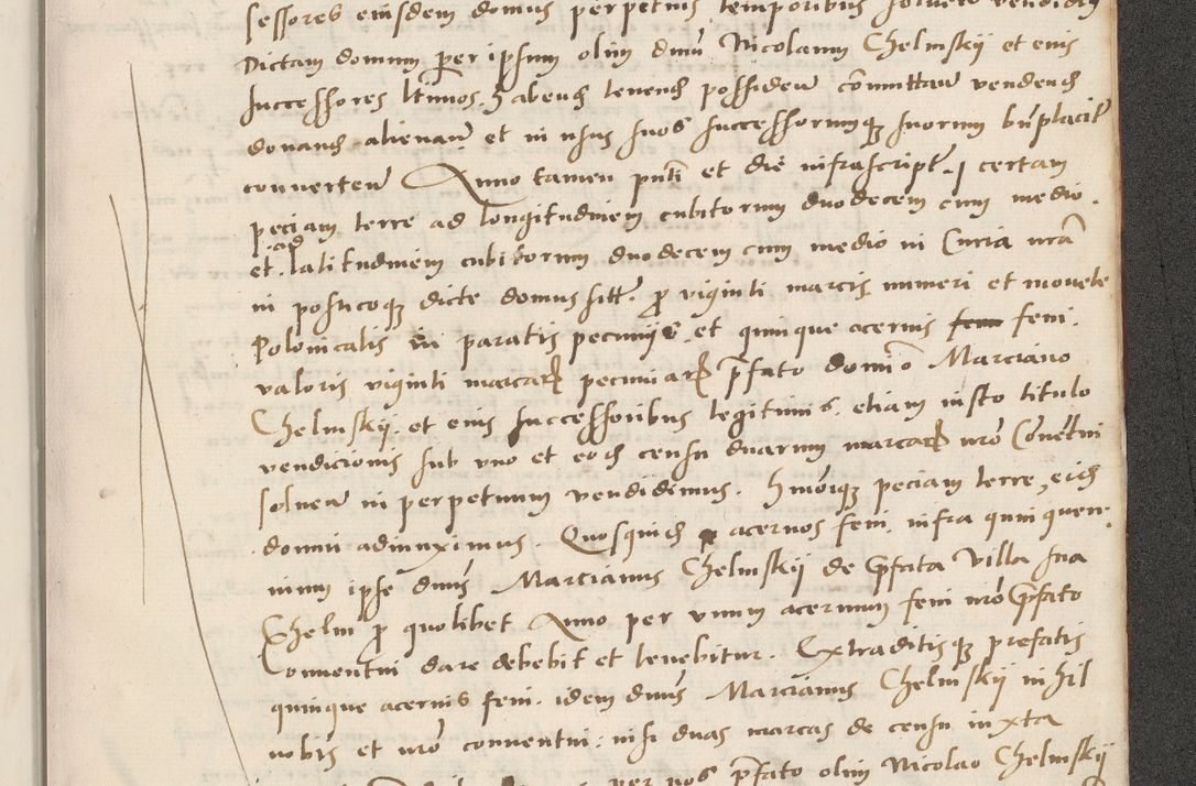 Zdjęcie nr 749 dla obiektu archiwalnego: Acta actorum causarum, sentenciarum et obligacionum coram reverendo patre domino Paulo Crassowsky Warssoviensi et Omnium Sanctorum preposito, canonico et officiali generali Cracoviensi ad annum Domini millesimum quingentesimum quadraresimum quatrum, cuius indicio est secunda pontificatus sanctissimi in Christo patris et domini nostri domini Pauli divina providencia pape tercii anno ipsius decimo, a die ac mense infrascriptis feliciter continuantur