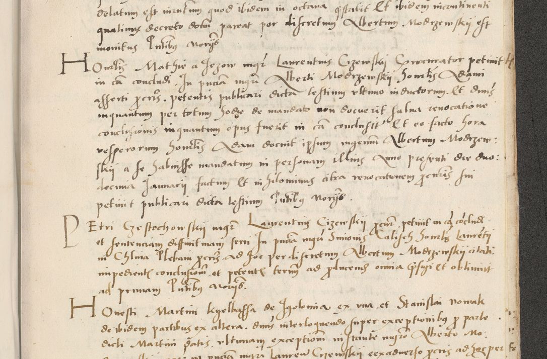 Zdjęcie nr 741 dla obiektu archiwalnego: Acta actorum causarum, sentenciarum et obligacionum coram reverendo patre domino Paulo Crassowsky Warssoviensi et Omnium Sanctorum preposito, canonico et officiali generali Cracoviensi ad annum Domini millesimum quingentesimum quadraresimum quatrum, cuius indicio est secunda pontificatus sanctissimi in Christo patris et domini nostri domini Pauli divina providencia pape tercii anno ipsius decimo, a die ac mense infrascriptis feliciter continuantur