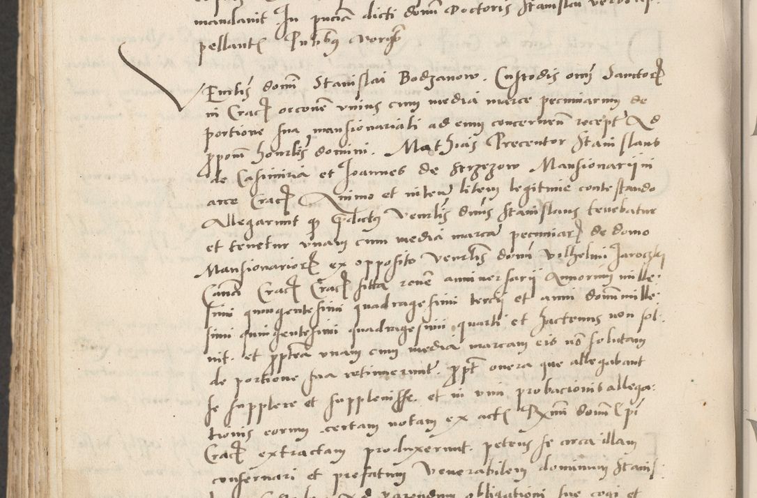 Zdjęcie nr 734 dla obiektu archiwalnego: Acta actorum causarum, sentenciarum et obligacionum coram reverendo patre domino Paulo Crassowsky Warssoviensi et Omnium Sanctorum preposito, canonico et officiali generali Cracoviensi ad annum Domini millesimum quingentesimum quadraresimum quatrum, cuius indicio est secunda pontificatus sanctissimi in Christo patris et domini nostri domini Pauli divina providencia pape tercii anno ipsius decimo, a die ac mense infrascriptis feliciter continuantur