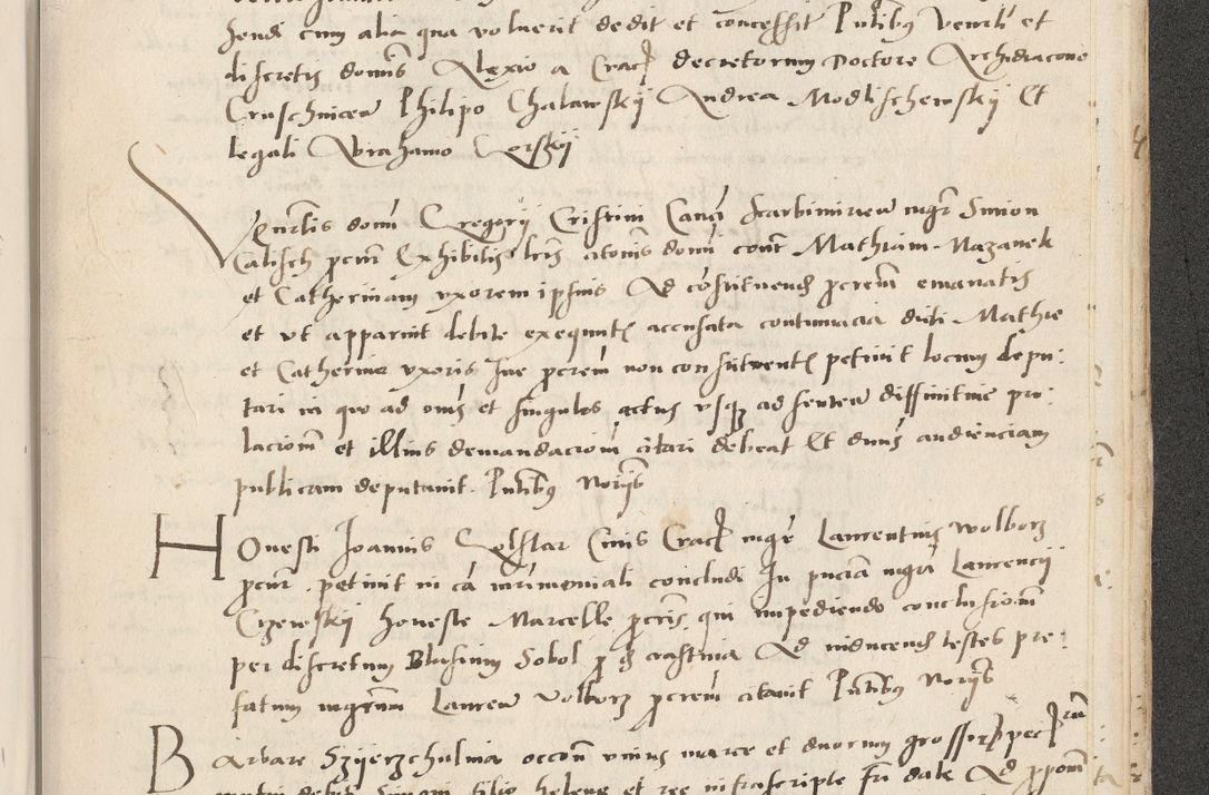 Zdjęcie nr 727 dla obiektu archiwalnego: Acta actorum causarum, sentenciarum et obligacionum coram reverendo patre domino Paulo Crassowsky Warssoviensi et Omnium Sanctorum preposito, canonico et officiali generali Cracoviensi ad annum Domini millesimum quingentesimum quadraresimum quatrum, cuius indicio est secunda pontificatus sanctissimi in Christo patris et domini nostri domini Pauli divina providencia pape tercii anno ipsius decimo, a die ac mense infrascriptis feliciter continuantur