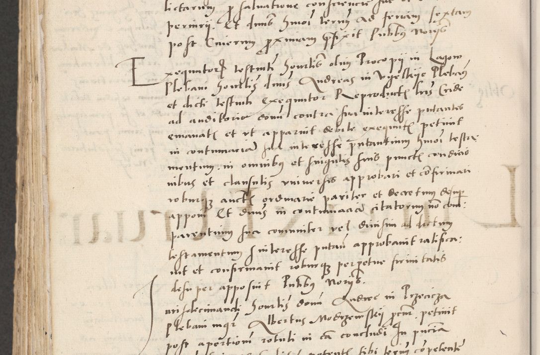 Zdjęcie nr 724 dla obiektu archiwalnego: Acta actorum causarum, sentenciarum et obligacionum coram reverendo patre domino Paulo Crassowsky Warssoviensi et Omnium Sanctorum preposito, canonico et officiali generali Cracoviensi ad annum Domini millesimum quingentesimum quadraresimum quatrum, cuius indicio est secunda pontificatus sanctissimi in Christo patris et domini nostri domini Pauli divina providencia pape tercii anno ipsius decimo, a die ac mense infrascriptis feliciter continuantur