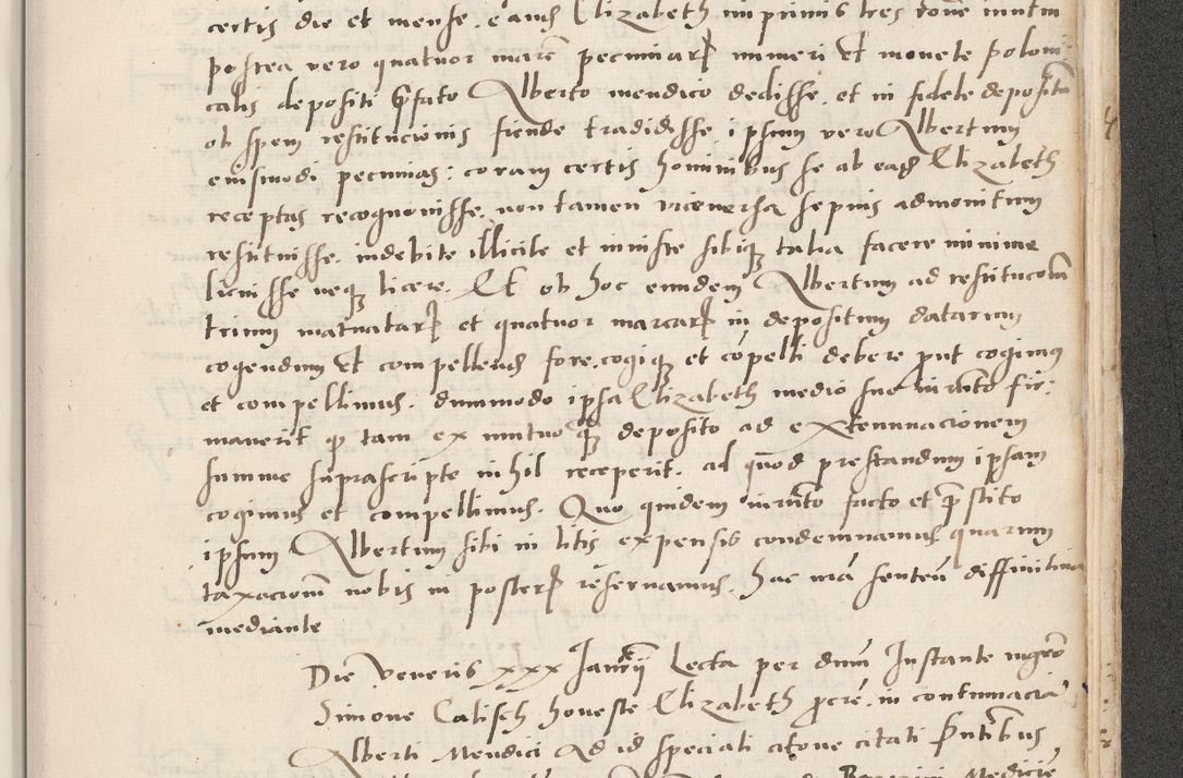 Zdjęcie nr 717 dla obiektu archiwalnego: Acta actorum causarum, sentenciarum et obligacionum coram reverendo patre domino Paulo Crassowsky Warssoviensi et Omnium Sanctorum preposito, canonico et officiali generali Cracoviensi ad annum Domini millesimum quingentesimum quadraresimum quatrum, cuius indicio est secunda pontificatus sanctissimi in Christo patris et domini nostri domini Pauli divina providencia pape tercii anno ipsius decimo, a die ac mense infrascriptis feliciter continuantur
