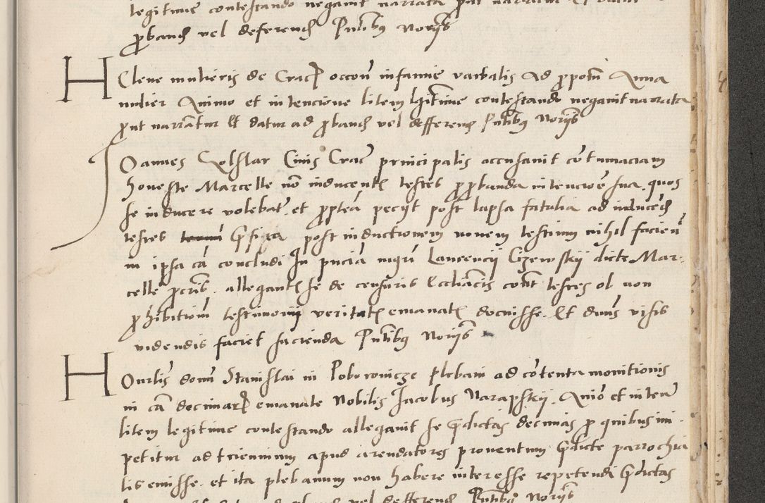 Zdjęcie nr 713 dla obiektu archiwalnego: Acta actorum causarum, sentenciarum et obligacionum coram reverendo patre domino Paulo Crassowsky Warssoviensi et Omnium Sanctorum preposito, canonico et officiali generali Cracoviensi ad annum Domini millesimum quingentesimum quadraresimum quatrum, cuius indicio est secunda pontificatus sanctissimi in Christo patris et domini nostri domini Pauli divina providencia pape tercii anno ipsius decimo, a die ac mense infrascriptis feliciter continuantur