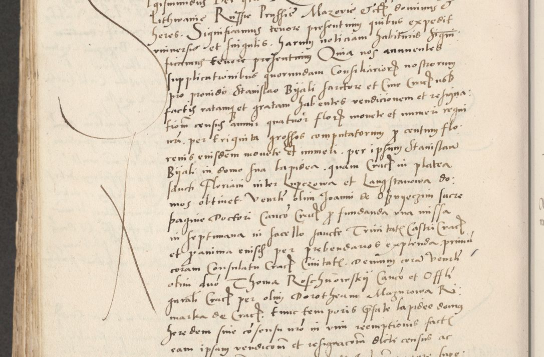 Zdjęcie nr 708 dla obiektu archiwalnego: Acta actorum causarum, sentenciarum et obligacionum coram reverendo patre domino Paulo Crassowsky Warssoviensi et Omnium Sanctorum preposito, canonico et officiali generali Cracoviensi ad annum Domini millesimum quingentesimum quadraresimum quatrum, cuius indicio est secunda pontificatus sanctissimi in Christo patris et domini nostri domini Pauli divina providencia pape tercii anno ipsius decimo, a die ac mense infrascriptis feliciter continuantur