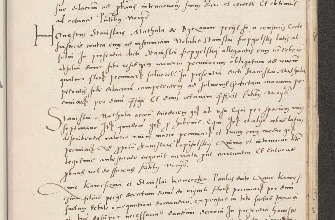 Zdjęcie nr 703 dla obiektu archiwalnego: Acta actorum causarum, sentenciarum et obligacionum coram reverendo patre domino Paulo Crassowsky Warssoviensi et Omnium Sanctorum preposito, canonico et officiali generali Cracoviensi ad annum Domini millesimum quingentesimum quadraresimum quatrum, cuius indicio est secunda pontificatus sanctissimi in Christo patris et domini nostri domini Pauli divina providencia pape tercii anno ipsius decimo, a die ac mense infrascriptis feliciter continuantur