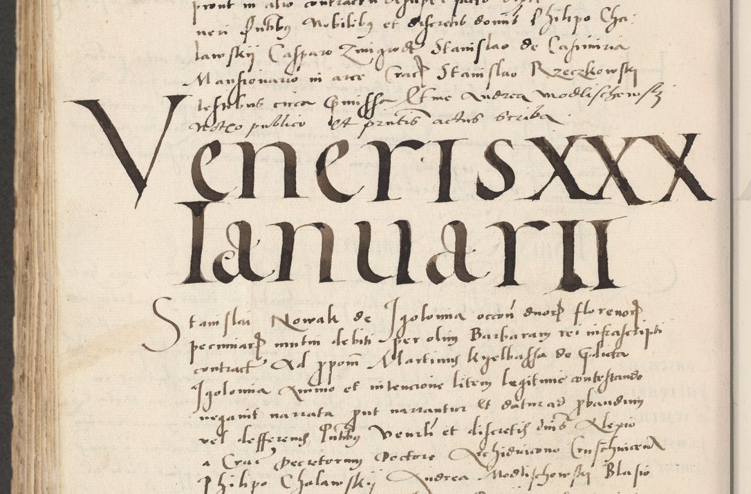 Zdjęcie nr 702 dla obiektu archiwalnego: Acta actorum causarum, sentenciarum et obligacionum coram reverendo patre domino Paulo Crassowsky Warssoviensi et Omnium Sanctorum preposito, canonico et officiali generali Cracoviensi ad annum Domini millesimum quingentesimum quadraresimum quatrum, cuius indicio est secunda pontificatus sanctissimi in Christo patris et domini nostri domini Pauli divina providencia pape tercii anno ipsius decimo, a die ac mense infrascriptis feliciter continuantur