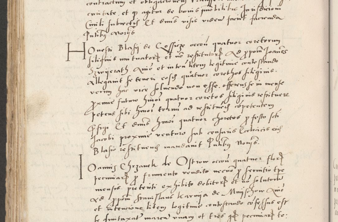 Zdjęcie nr 700 dla obiektu archiwalnego: Acta actorum causarum, sentenciarum et obligacionum coram reverendo patre domino Paulo Crassowsky Warssoviensi et Omnium Sanctorum preposito, canonico et officiali generali Cracoviensi ad annum Domini millesimum quingentesimum quadraresimum quatrum, cuius indicio est secunda pontificatus sanctissimi in Christo patris et domini nostri domini Pauli divina providencia pape tercii anno ipsius decimo, a die ac mense infrascriptis feliciter continuantur