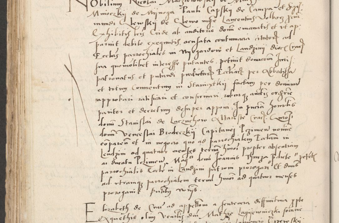 Zdjęcie nr 698 dla obiektu archiwalnego: Acta actorum causarum, sentenciarum et obligacionum coram reverendo patre domino Paulo Crassowsky Warssoviensi et Omnium Sanctorum preposito, canonico et officiali generali Cracoviensi ad annum Domini millesimum quingentesimum quadraresimum quatrum, cuius indicio est secunda pontificatus sanctissimi in Christo patris et domini nostri domini Pauli divina providencia pape tercii anno ipsius decimo, a die ac mense infrascriptis feliciter continuantur