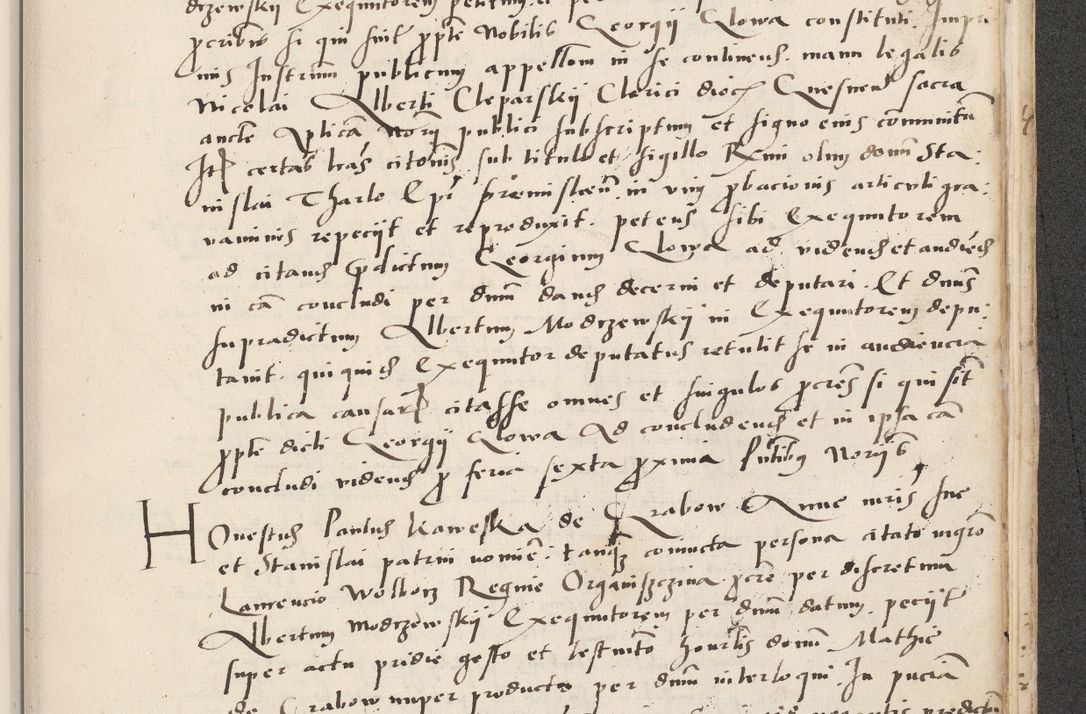 Zdjęcie nr 685 dla obiektu archiwalnego: Acta actorum causarum, sentenciarum et obligacionum coram reverendo patre domino Paulo Crassowsky Warssoviensi et Omnium Sanctorum preposito, canonico et officiali generali Cracoviensi ad annum Domini millesimum quingentesimum quadraresimum quatrum, cuius indicio est secunda pontificatus sanctissimi in Christo patris et domini nostri domini Pauli divina providencia pape tercii anno ipsius decimo, a die ac mense infrascriptis feliciter continuantur