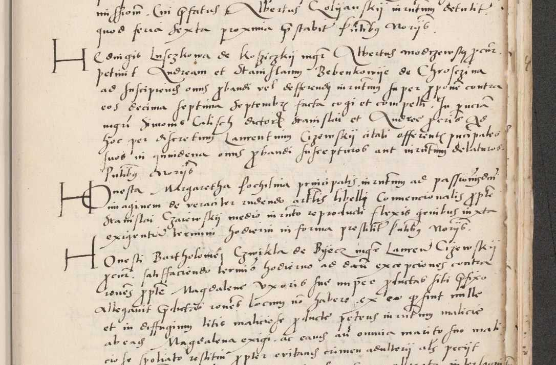 Zdjęcie nr 683 dla obiektu archiwalnego: Acta actorum causarum, sentenciarum et obligacionum coram reverendo patre domino Paulo Crassowsky Warssoviensi et Omnium Sanctorum preposito, canonico et officiali generali Cracoviensi ad annum Domini millesimum quingentesimum quadraresimum quatrum, cuius indicio est secunda pontificatus sanctissimi in Christo patris et domini nostri domini Pauli divina providencia pape tercii anno ipsius decimo, a die ac mense infrascriptis feliciter continuantur