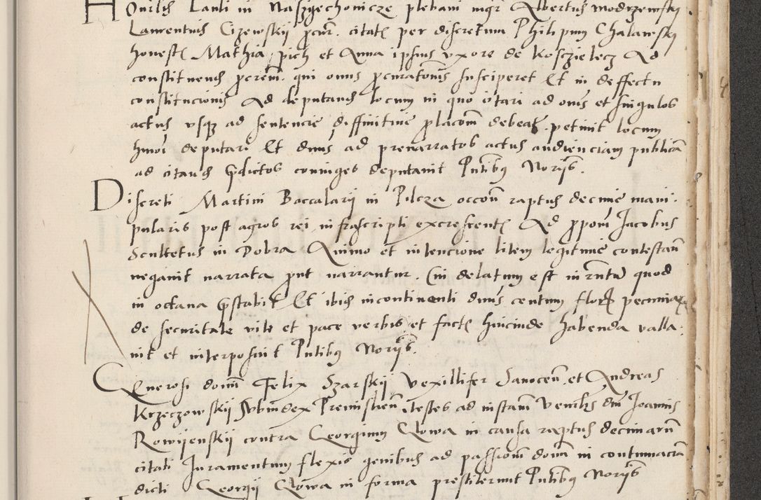 Zdjęcie nr 681 dla obiektu archiwalnego: Acta actorum causarum, sentenciarum et obligacionum coram reverendo patre domino Paulo Crassowsky Warssoviensi et Omnium Sanctorum preposito, canonico et officiali generali Cracoviensi ad annum Domini millesimum quingentesimum quadraresimum quatrum, cuius indicio est secunda pontificatus sanctissimi in Christo patris et domini nostri domini Pauli divina providencia pape tercii anno ipsius decimo, a die ac mense infrascriptis feliciter continuantur