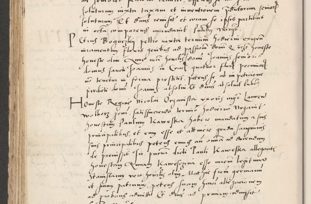 Zdjęcie nr 676 dla obiektu archiwalnego: Acta actorum causarum, sentenciarum et obligacionum coram reverendo patre domino Paulo Crassowsky Warssoviensi et Omnium Sanctorum preposito, canonico et officiali generali Cracoviensi ad annum Domini millesimum quingentesimum quadraresimum quatrum, cuius indicio est secunda pontificatus sanctissimi in Christo patris et domini nostri domini Pauli divina providencia pape tercii anno ipsius decimo, a die ac mense infrascriptis feliciter continuantur