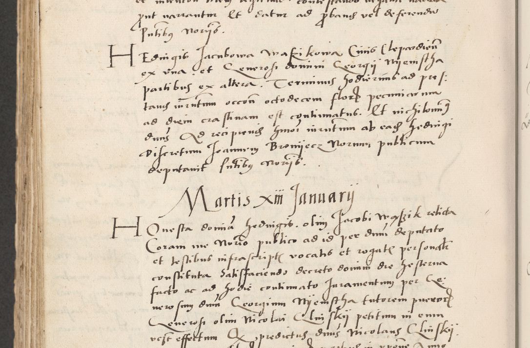 Zdjęcie nr 674 dla obiektu archiwalnego: Acta actorum causarum, sentenciarum et obligacionum coram reverendo patre domino Paulo Crassowsky Warssoviensi et Omnium Sanctorum preposito, canonico et officiali generali Cracoviensi ad annum Domini millesimum quingentesimum quadraresimum quatrum, cuius indicio est secunda pontificatus sanctissimi in Christo patris et domini nostri domini Pauli divina providencia pape tercii anno ipsius decimo, a die ac mense infrascriptis feliciter continuantur