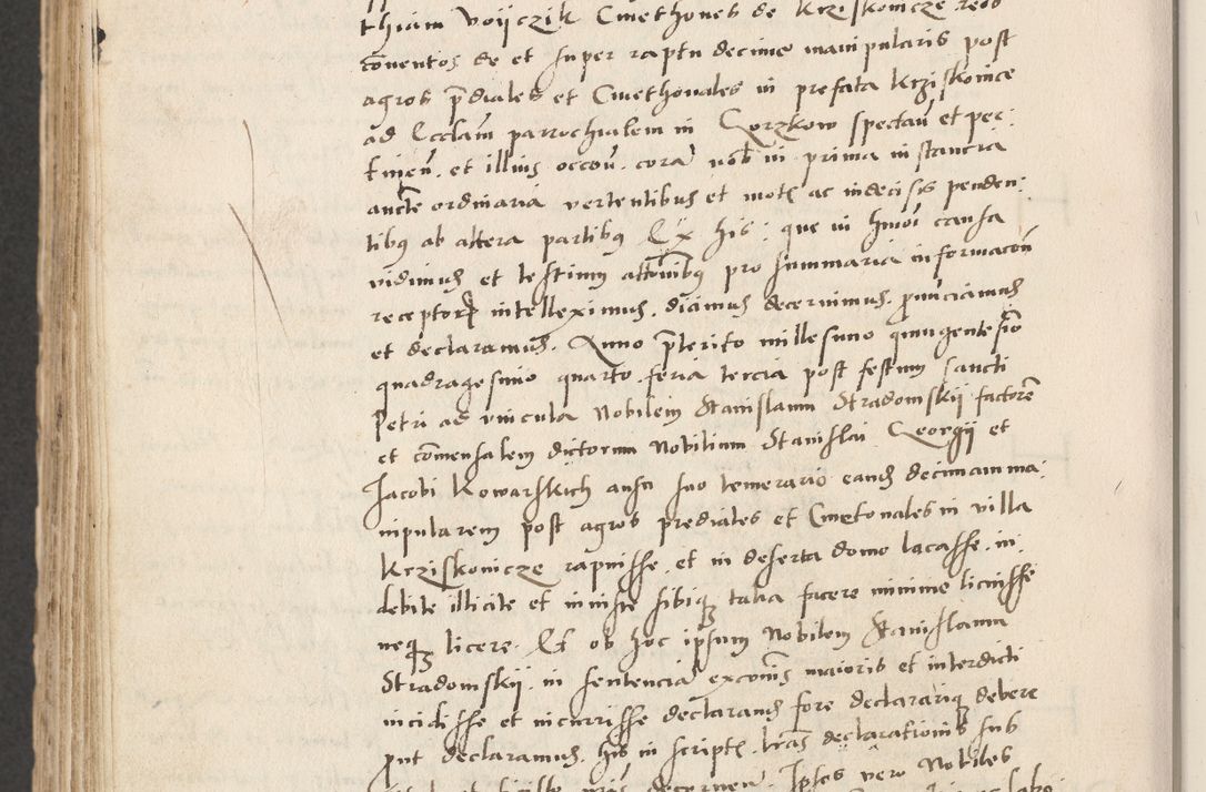 Zdjęcie nr 670 dla obiektu archiwalnego: Acta actorum causarum, sentenciarum et obligacionum coram reverendo patre domino Paulo Crassowsky Warssoviensi et Omnium Sanctorum preposito, canonico et officiali generali Cracoviensi ad annum Domini millesimum quingentesimum quadraresimum quatrum, cuius indicio est secunda pontificatus sanctissimi in Christo patris et domini nostri domini Pauli divina providencia pape tercii anno ipsius decimo, a die ac mense infrascriptis feliciter continuantur