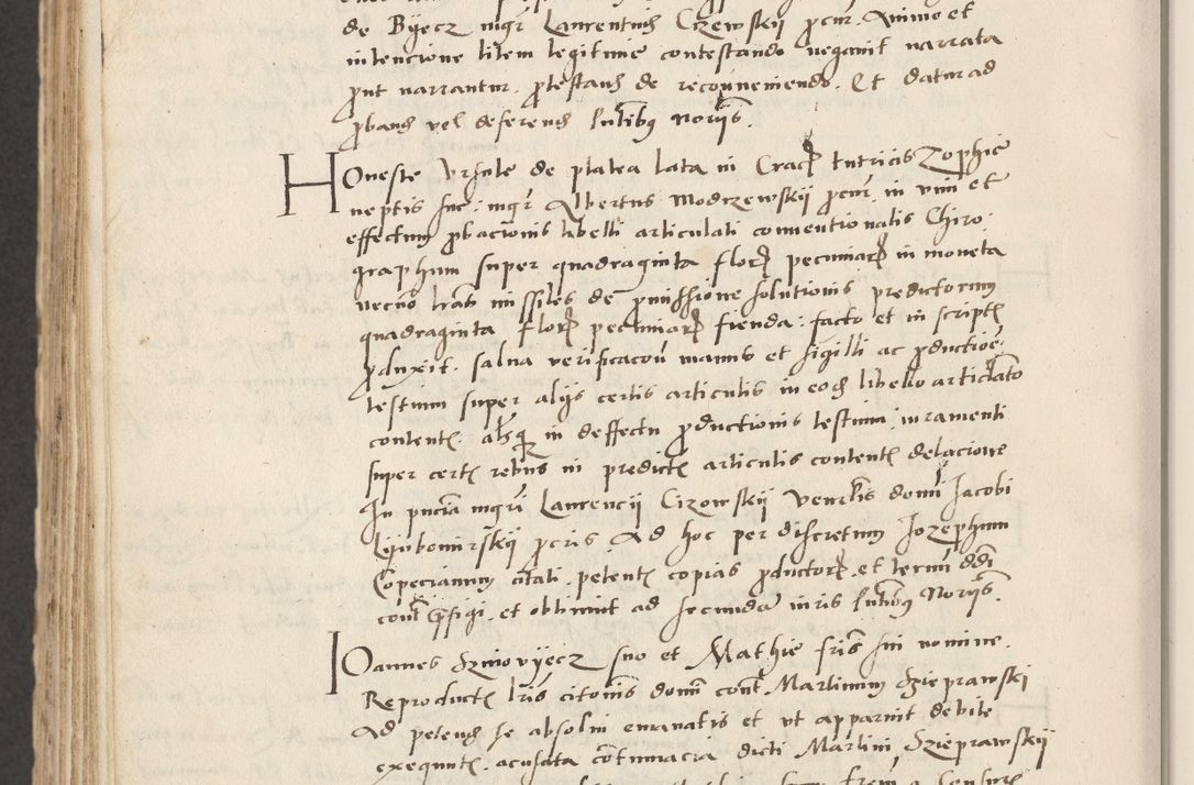 Zdjęcie nr 668 dla obiektu archiwalnego: Acta actorum causarum, sentenciarum et obligacionum coram reverendo patre domino Paulo Crassowsky Warssoviensi et Omnium Sanctorum preposito, canonico et officiali generali Cracoviensi ad annum Domini millesimum quingentesimum quadraresimum quatrum, cuius indicio est secunda pontificatus sanctissimi in Christo patris et domini nostri domini Pauli divina providencia pape tercii anno ipsius decimo, a die ac mense infrascriptis feliciter continuantur