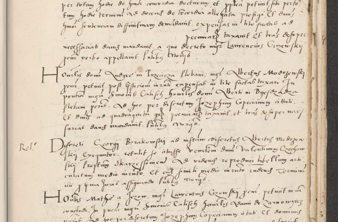 Zdjęcie nr 667 dla obiektu archiwalnego: Acta actorum causarum, sentenciarum et obligacionum coram reverendo patre domino Paulo Crassowsky Warssoviensi et Omnium Sanctorum preposito, canonico et officiali generali Cracoviensi ad annum Domini millesimum quingentesimum quadraresimum quatrum, cuius indicio est secunda pontificatus sanctissimi in Christo patris et domini nostri domini Pauli divina providencia pape tercii anno ipsius decimo, a die ac mense infrascriptis feliciter continuantur