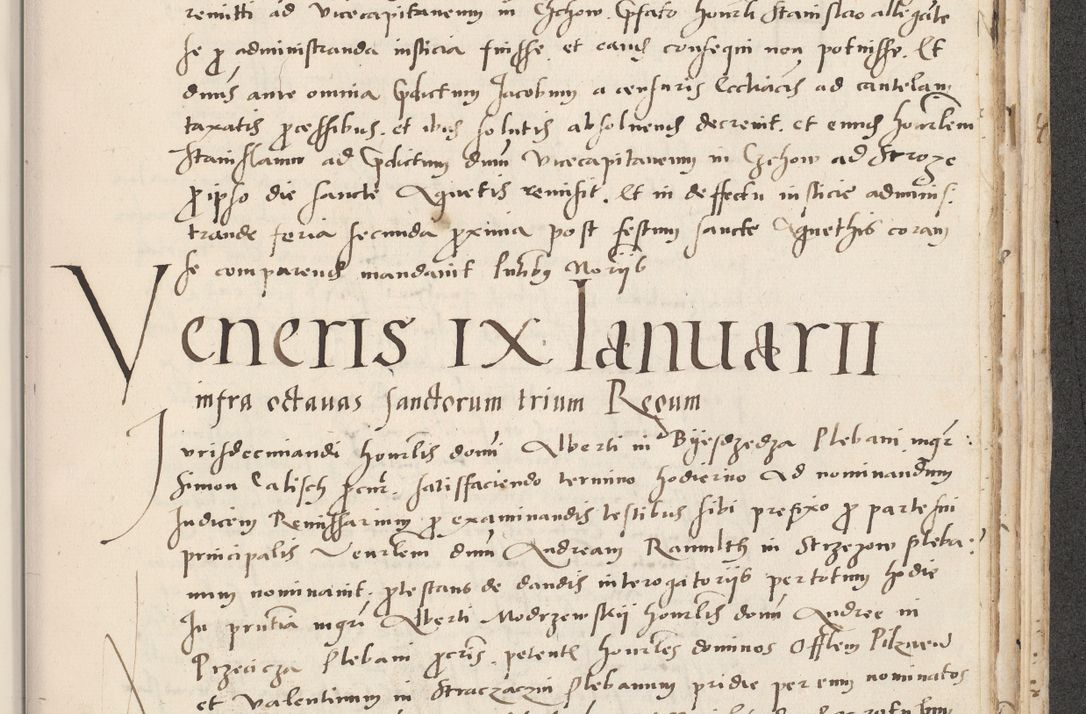 Zdjęcie nr 665 dla obiektu archiwalnego: Acta actorum causarum, sentenciarum et obligacionum coram reverendo patre domino Paulo Crassowsky Warssoviensi et Omnium Sanctorum preposito, canonico et officiali generali Cracoviensi ad annum Domini millesimum quingentesimum quadraresimum quatrum, cuius indicio est secunda pontificatus sanctissimi in Christo patris et domini nostri domini Pauli divina providencia pape tercii anno ipsius decimo, a die ac mense infrascriptis feliciter continuantur