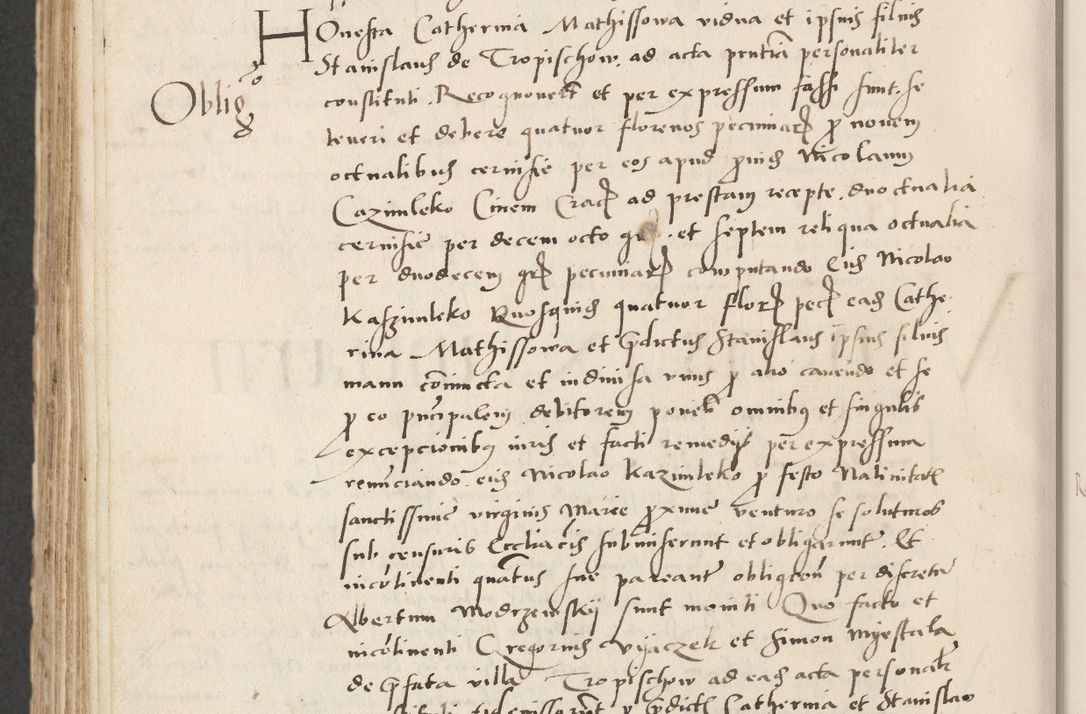 Zdjęcie nr 666 dla obiektu archiwalnego: Acta actorum causarum, sentenciarum et obligacionum coram reverendo patre domino Paulo Crassowsky Warssoviensi et Omnium Sanctorum preposito, canonico et officiali generali Cracoviensi ad annum Domini millesimum quingentesimum quadraresimum quatrum, cuius indicio est secunda pontificatus sanctissimi in Christo patris et domini nostri domini Pauli divina providencia pape tercii anno ipsius decimo, a die ac mense infrascriptis feliciter continuantur