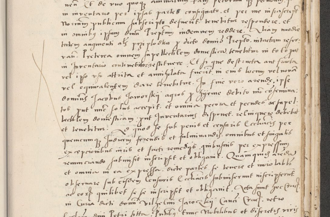 Zdjęcie nr 653 dla obiektu archiwalnego: Acta actorum causarum, sentenciarum et obligacionum coram reverendo patre domino Paulo Crassowsky Warssoviensi et Omnium Sanctorum preposito, canonico et officiali generali Cracoviensi ad annum Domini millesimum quingentesimum quadraresimum quatrum, cuius indicio est secunda pontificatus sanctissimi in Christo patris et domini nostri domini Pauli divina providencia pape tercii anno ipsius decimo, a die ac mense infrascriptis feliciter continuantur