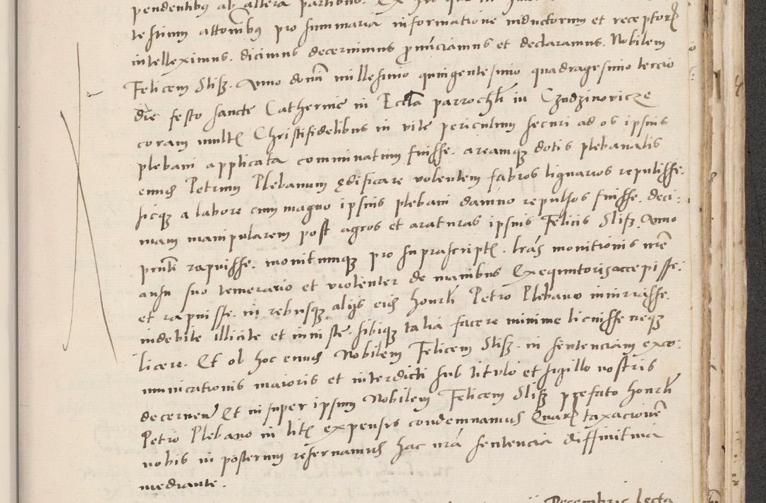 Zdjęcie nr 649 dla obiektu archiwalnego: Acta actorum causarum, sentenciarum et obligacionum coram reverendo patre domino Paulo Crassowsky Warssoviensi et Omnium Sanctorum preposito, canonico et officiali generali Cracoviensi ad annum Domini millesimum quingentesimum quadraresimum quatrum, cuius indicio est secunda pontificatus sanctissimi in Christo patris et domini nostri domini Pauli divina providencia pape tercii anno ipsius decimo, a die ac mense infrascriptis feliciter continuantur