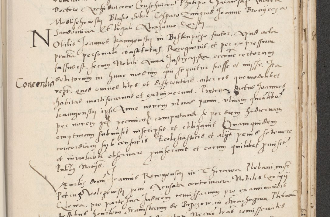 Zdjęcie nr 643 dla obiektu archiwalnego: Acta actorum causarum, sentenciarum et obligacionum coram reverendo patre domino Paulo Crassowsky Warssoviensi et Omnium Sanctorum preposito, canonico et officiali generali Cracoviensi ad annum Domini millesimum quingentesimum quadraresimum quatrum, cuius indicio est secunda pontificatus sanctissimi in Christo patris et domini nostri domini Pauli divina providencia pape tercii anno ipsius decimo, a die ac mense infrascriptis feliciter continuantur