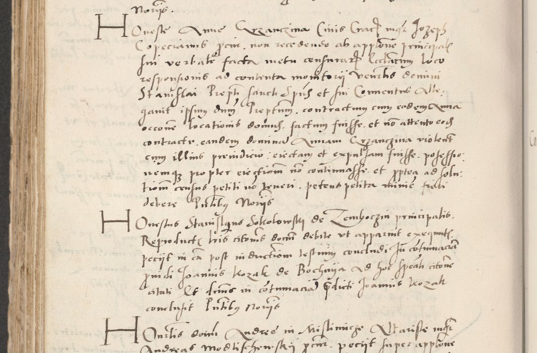 Zdjęcie nr 642 dla obiektu archiwalnego: Acta actorum causarum, sentenciarum et obligacionum coram reverendo patre domino Paulo Crassowsky Warssoviensi et Omnium Sanctorum preposito, canonico et officiali generali Cracoviensi ad annum Domini millesimum quingentesimum quadraresimum quatrum, cuius indicio est secunda pontificatus sanctissimi in Christo patris et domini nostri domini Pauli divina providencia pape tercii anno ipsius decimo, a die ac mense infrascriptis feliciter continuantur