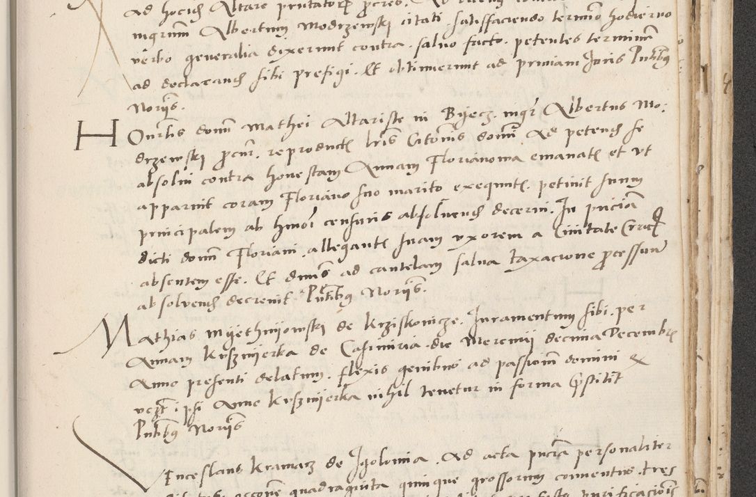 Zdjęcie nr 641 dla obiektu archiwalnego: Acta actorum causarum, sentenciarum et obligacionum coram reverendo patre domino Paulo Crassowsky Warssoviensi et Omnium Sanctorum preposito, canonico et officiali generali Cracoviensi ad annum Domini millesimum quingentesimum quadraresimum quatrum, cuius indicio est secunda pontificatus sanctissimi in Christo patris et domini nostri domini Pauli divina providencia pape tercii anno ipsius decimo, a die ac mense infrascriptis feliciter continuantur