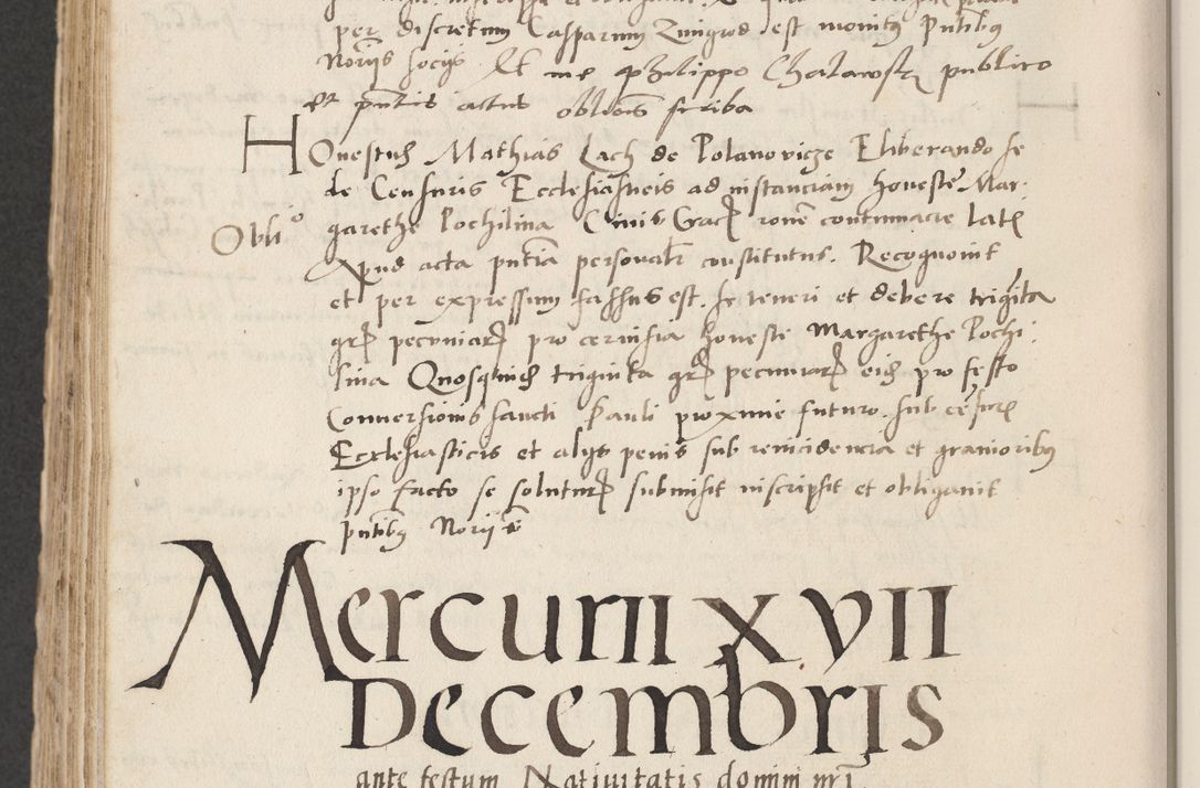 Zdjęcie nr 638 dla obiektu archiwalnego: Acta actorum causarum, sentenciarum et obligacionum coram reverendo patre domino Paulo Crassowsky Warssoviensi et Omnium Sanctorum preposito, canonico et officiali generali Cracoviensi ad annum Domini millesimum quingentesimum quadraresimum quatrum, cuius indicio est secunda pontificatus sanctissimi in Christo patris et domini nostri domini Pauli divina providencia pape tercii anno ipsius decimo, a die ac mense infrascriptis feliciter continuantur
