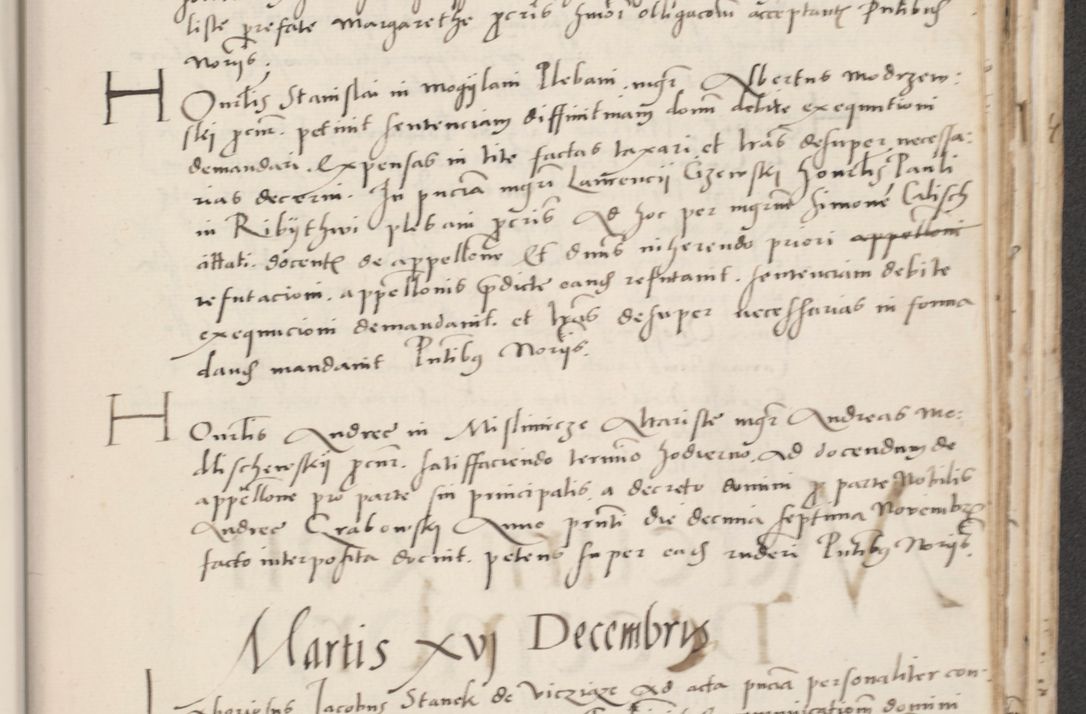 Zdjęcie nr 637 dla obiektu archiwalnego: Acta actorum causarum, sentenciarum et obligacionum coram reverendo patre domino Paulo Crassowsky Warssoviensi et Omnium Sanctorum preposito, canonico et officiali generali Cracoviensi ad annum Domini millesimum quingentesimum quadraresimum quatrum, cuius indicio est secunda pontificatus sanctissimi in Christo patris et domini nostri domini Pauli divina providencia pape tercii anno ipsius decimo, a die ac mense infrascriptis feliciter continuantur