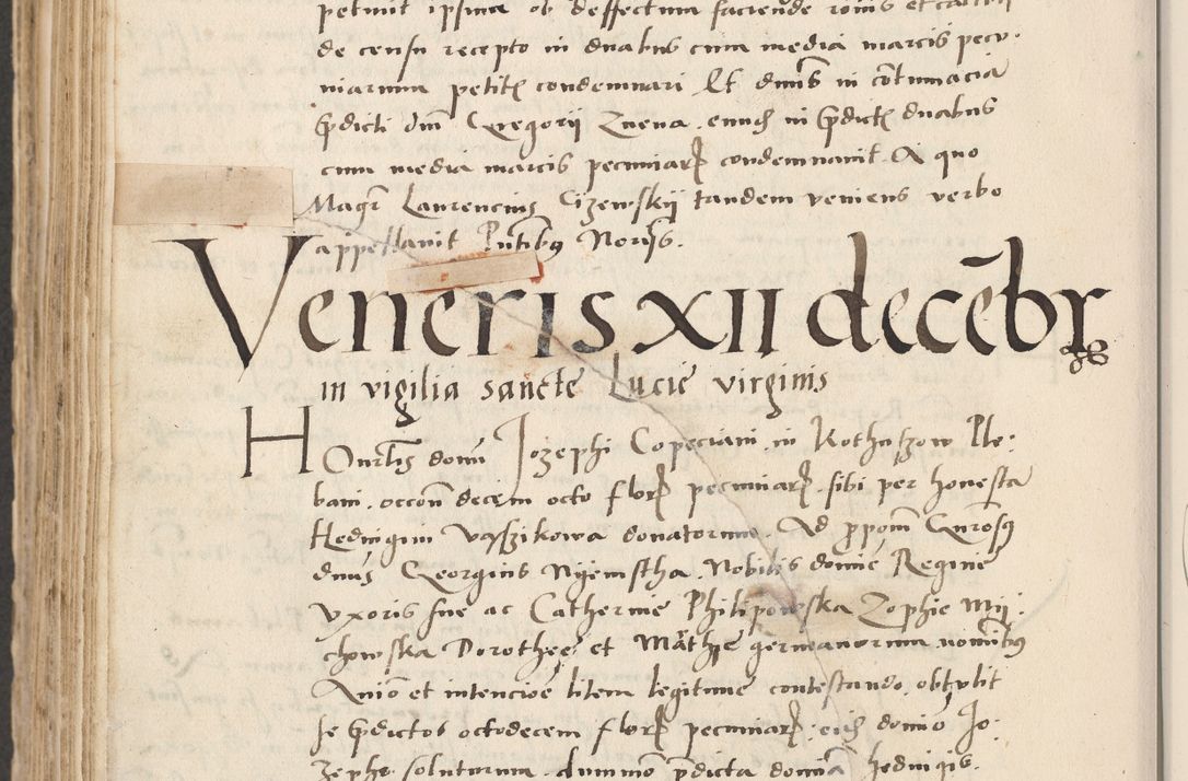 Zdjęcie nr 630 dla obiektu archiwalnego: Acta actorum causarum, sentenciarum et obligacionum coram reverendo patre domino Paulo Crassowsky Warssoviensi et Omnium Sanctorum preposito, canonico et officiali generali Cracoviensi ad annum Domini millesimum quingentesimum quadraresimum quatrum, cuius indicio est secunda pontificatus sanctissimi in Christo patris et domini nostri domini Pauli divina providencia pape tercii anno ipsius decimo, a die ac mense infrascriptis feliciter continuantur