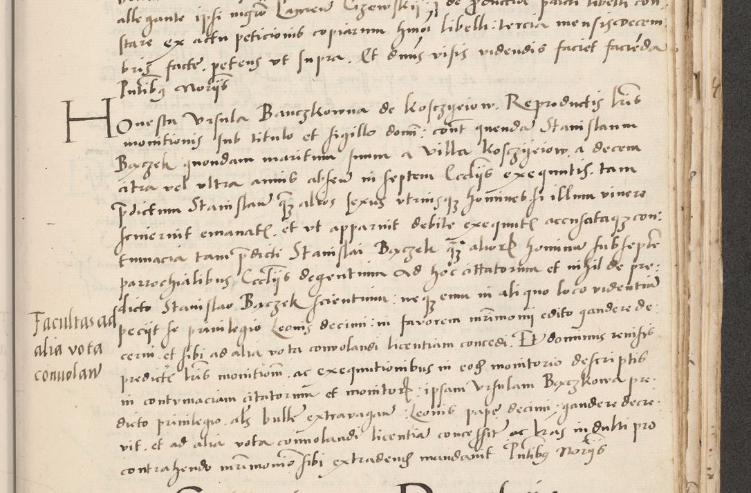 Zdjęcie nr 633 dla obiektu archiwalnego: Acta actorum causarum, sentenciarum et obligacionum coram reverendo patre domino Paulo Crassowsky Warssoviensi et Omnium Sanctorum preposito, canonico et officiali generali Cracoviensi ad annum Domini millesimum quingentesimum quadraresimum quatrum, cuius indicio est secunda pontificatus sanctissimi in Christo patris et domini nostri domini Pauli divina providencia pape tercii anno ipsius decimo, a die ac mense infrascriptis feliciter continuantur
