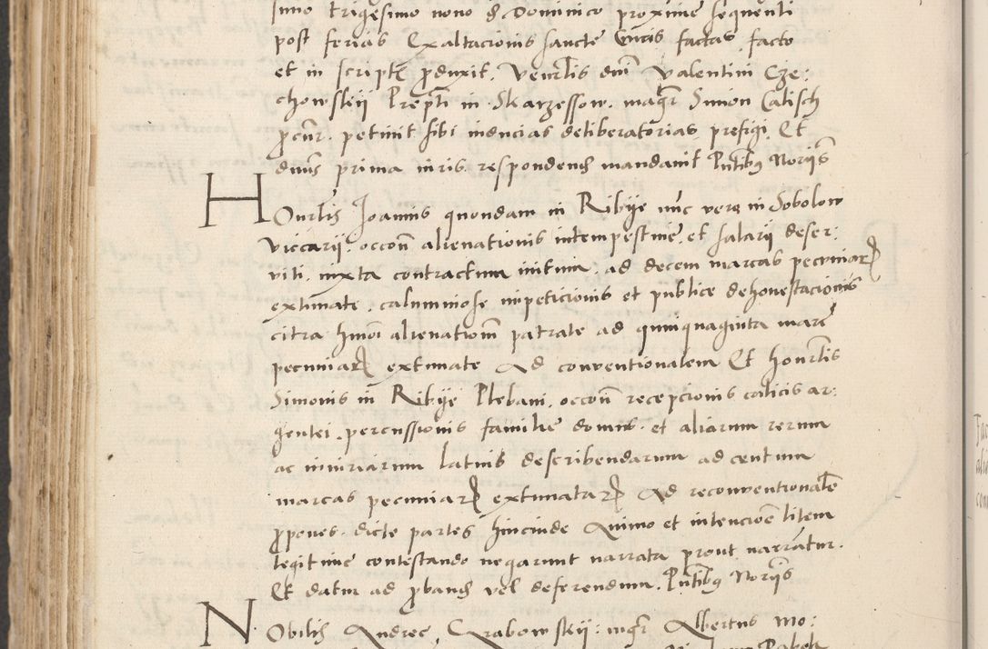 Zdjęcie nr 632 dla obiektu archiwalnego: Acta actorum causarum, sentenciarum et obligacionum coram reverendo patre domino Paulo Crassowsky Warssoviensi et Omnium Sanctorum preposito, canonico et officiali generali Cracoviensi ad annum Domini millesimum quingentesimum quadraresimum quatrum, cuius indicio est secunda pontificatus sanctissimi in Christo patris et domini nostri domini Pauli divina providencia pape tercii anno ipsius decimo, a die ac mense infrascriptis feliciter continuantur