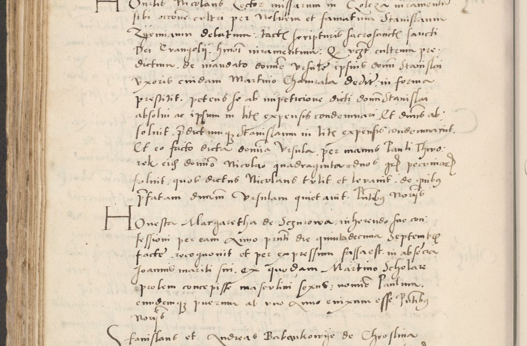 Zdjęcie nr 626 dla obiektu archiwalnego: Acta actorum causarum, sentenciarum et obligacionum coram reverendo patre domino Paulo Crassowsky Warssoviensi et Omnium Sanctorum preposito, canonico et officiali generali Cracoviensi ad annum Domini millesimum quingentesimum quadraresimum quatrum, cuius indicio est secunda pontificatus sanctissimi in Christo patris et domini nostri domini Pauli divina providencia pape tercii anno ipsius decimo, a die ac mense infrascriptis feliciter continuantur