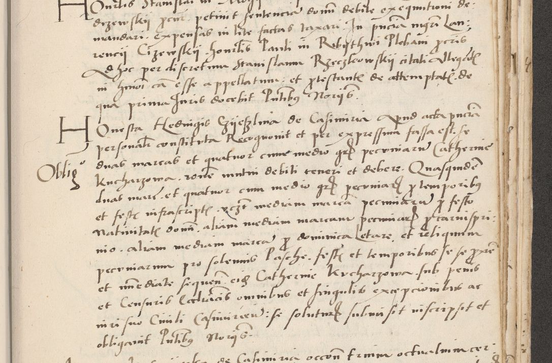 Zdjęcie nr 627 dla obiektu archiwalnego: Acta actorum causarum, sentenciarum et obligacionum coram reverendo patre domino Paulo Crassowsky Warssoviensi et Omnium Sanctorum preposito, canonico et officiali generali Cracoviensi ad annum Domini millesimum quingentesimum quadraresimum quatrum, cuius indicio est secunda pontificatus sanctissimi in Christo patris et domini nostri domini Pauli divina providencia pape tercii anno ipsius decimo, a die ac mense infrascriptis feliciter continuantur