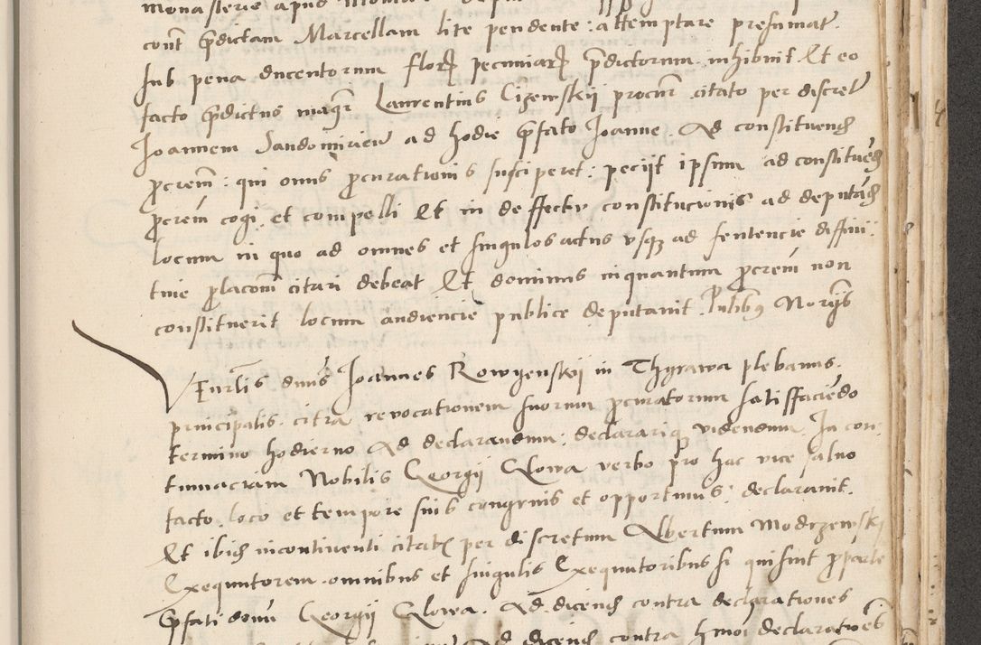 Zdjęcie nr 623 dla obiektu archiwalnego: Acta actorum causarum, sentenciarum et obligacionum coram reverendo patre domino Paulo Crassowsky Warssoviensi et Omnium Sanctorum preposito, canonico et officiali generali Cracoviensi ad annum Domini millesimum quingentesimum quadraresimum quatrum, cuius indicio est secunda pontificatus sanctissimi in Christo patris et domini nostri domini Pauli divina providencia pape tercii anno ipsius decimo, a die ac mense infrascriptis feliciter continuantur