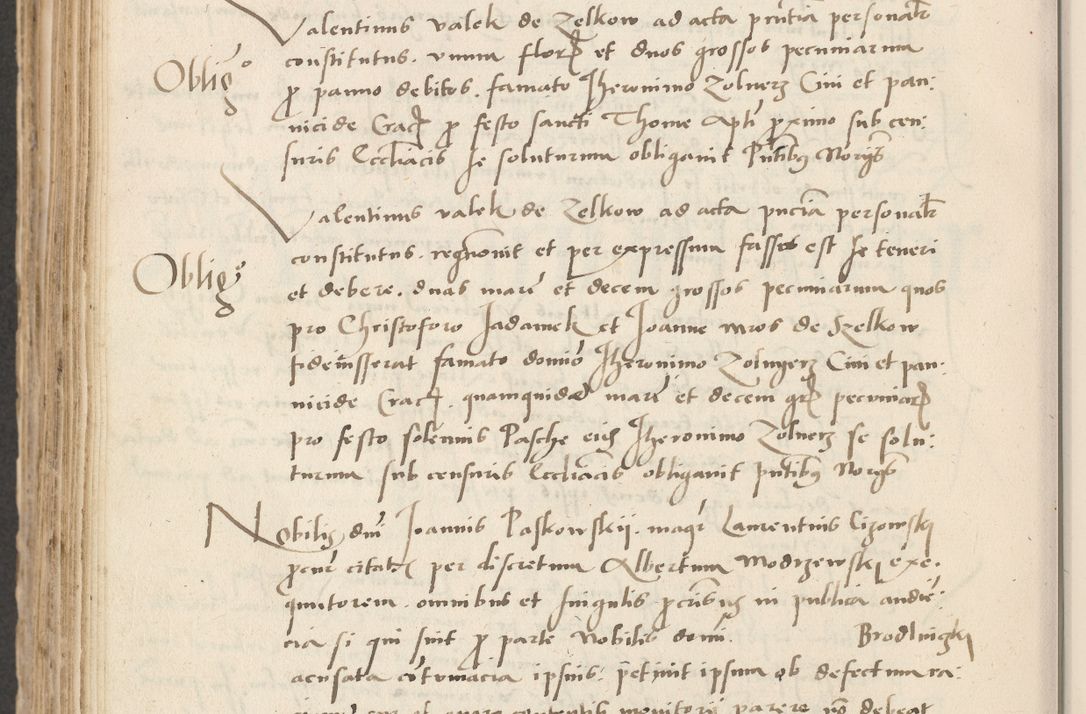 Zdjęcie nr 618 dla obiektu archiwalnego: Acta actorum causarum, sentenciarum et obligacionum coram reverendo patre domino Paulo Crassowsky Warssoviensi et Omnium Sanctorum preposito, canonico et officiali generali Cracoviensi ad annum Domini millesimum quingentesimum quadraresimum quatrum, cuius indicio est secunda pontificatus sanctissimi in Christo patris et domini nostri domini Pauli divina providencia pape tercii anno ipsius decimo, a die ac mense infrascriptis feliciter continuantur