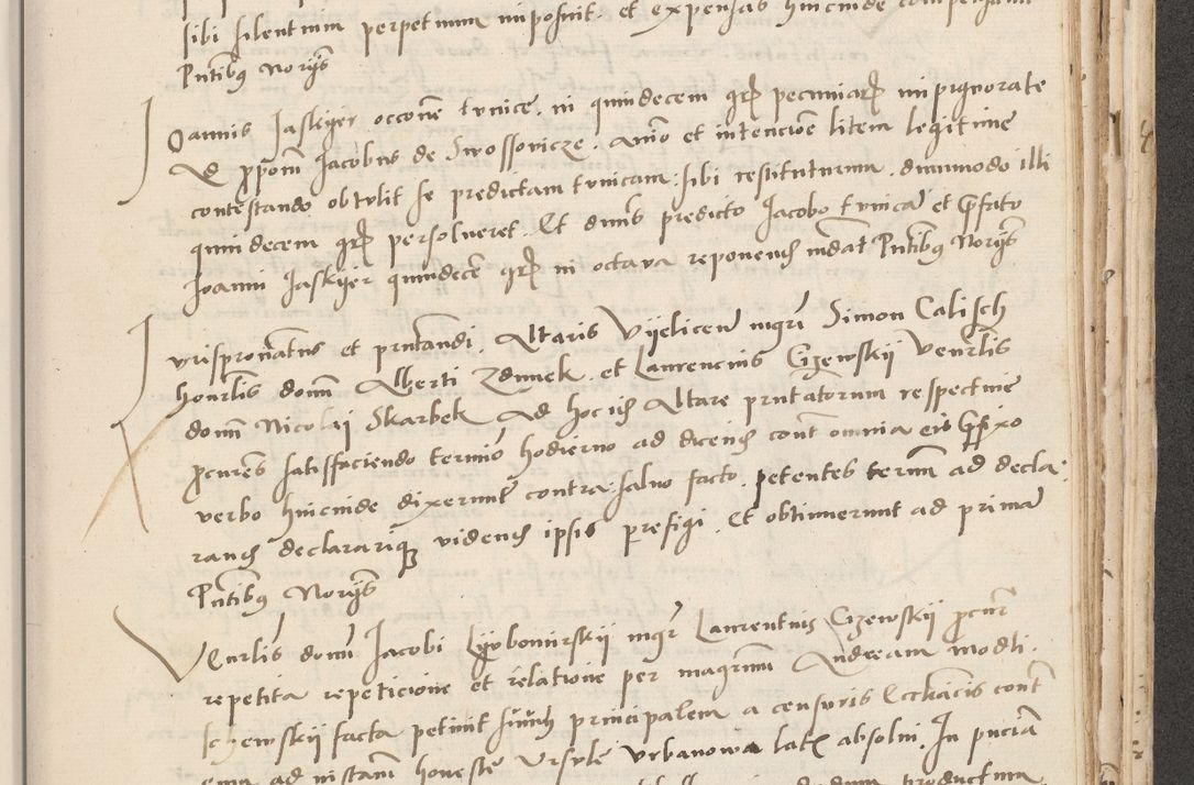 Zdjęcie nr 617 dla obiektu archiwalnego: Acta actorum causarum, sentenciarum et obligacionum coram reverendo patre domino Paulo Crassowsky Warssoviensi et Omnium Sanctorum preposito, canonico et officiali generali Cracoviensi ad annum Domini millesimum quingentesimum quadraresimum quatrum, cuius indicio est secunda pontificatus sanctissimi in Christo patris et domini nostri domini Pauli divina providencia pape tercii anno ipsius decimo, a die ac mense infrascriptis feliciter continuantur