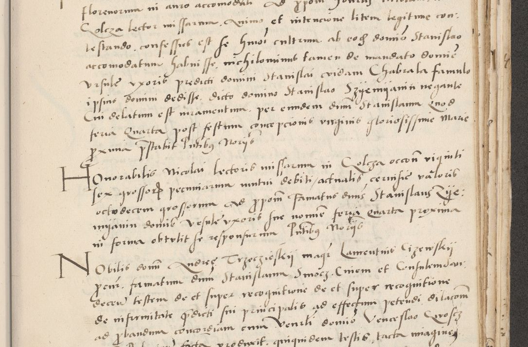 Zdjęcie nr 619 dla obiektu archiwalnego: Acta actorum causarum, sentenciarum et obligacionum coram reverendo patre domino Paulo Crassowsky Warssoviensi et Omnium Sanctorum preposito, canonico et officiali generali Cracoviensi ad annum Domini millesimum quingentesimum quadraresimum quatrum, cuius indicio est secunda pontificatus sanctissimi in Christo patris et domini nostri domini Pauli divina providencia pape tercii anno ipsius decimo, a die ac mense infrascriptis feliciter continuantur
