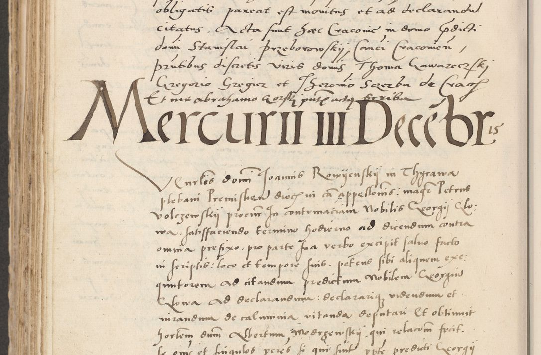 Zdjęcie nr 616 dla obiektu archiwalnego: Acta actorum causarum, sentenciarum et obligacionum coram reverendo patre domino Paulo Crassowsky Warssoviensi et Omnium Sanctorum preposito, canonico et officiali generali Cracoviensi ad annum Domini millesimum quingentesimum quadraresimum quatrum, cuius indicio est secunda pontificatus sanctissimi in Christo patris et domini nostri domini Pauli divina providencia pape tercii anno ipsius decimo, a die ac mense infrascriptis feliciter continuantur