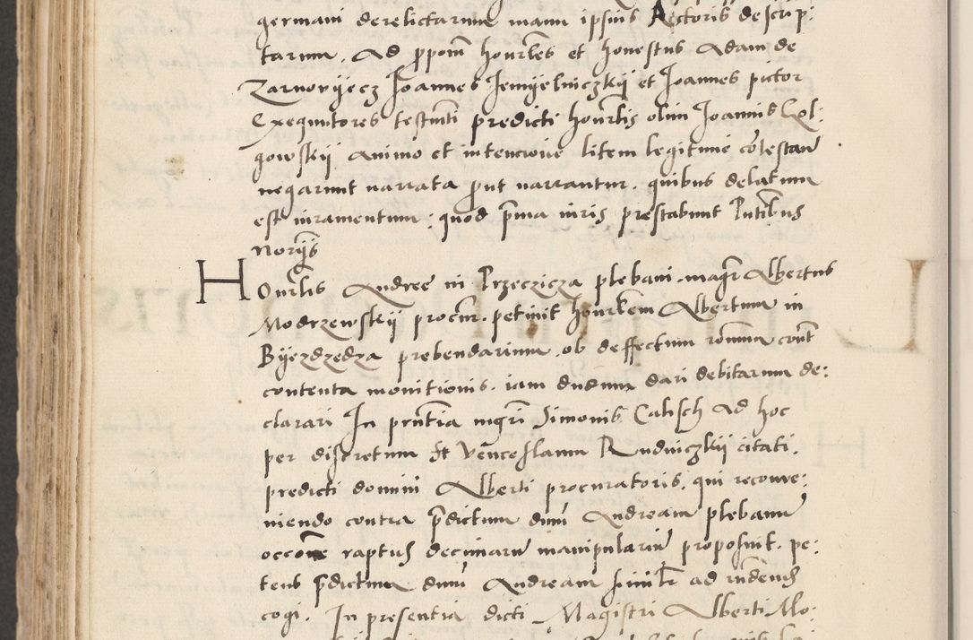 Zdjęcie nr 614 dla obiektu archiwalnego: Acta actorum causarum, sentenciarum et obligacionum coram reverendo patre domino Paulo Crassowsky Warssoviensi et Omnium Sanctorum preposito, canonico et officiali generali Cracoviensi ad annum Domini millesimum quingentesimum quadraresimum quatrum, cuius indicio est secunda pontificatus sanctissimi in Christo patris et domini nostri domini Pauli divina providencia pape tercii anno ipsius decimo, a die ac mense infrascriptis feliciter continuantur